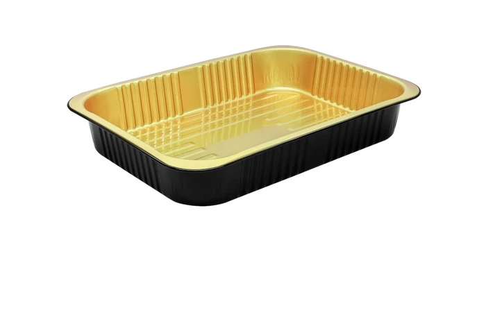 תבנית אלומיניום שחור זהב בגודל 33/22 5000 ML